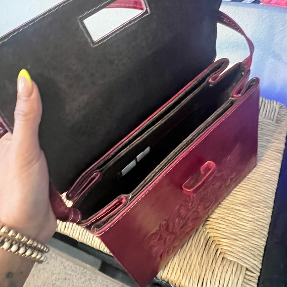 Handmade Mexican leather purse, never used. Crossbody or shoulder - Picture 2 of 3